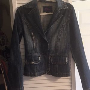 Blazer style jean jacket